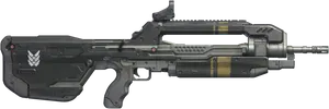 Futuristic Assault Rifle PNG