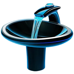 Futuristic Bathroom Sink PNG 06132024