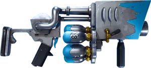 Futuristic_ C O2_ Powered_ Gun PNG image