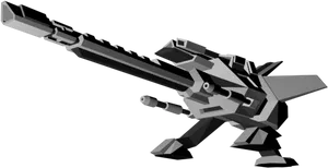 Futuristic Cannon Design PNG image