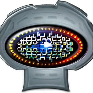 Futuristic Circular Device PNG
