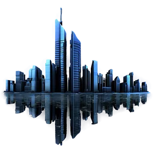 Futuristic Cityscape Visualization PNG 06202024 PNG