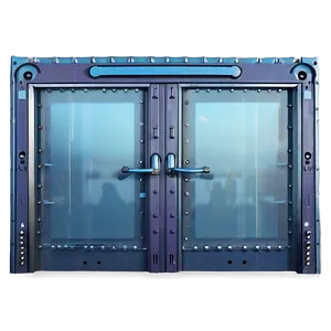 Futuristic Clear Door PNG 06292024