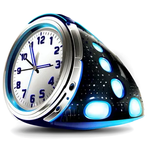 Futuristic Clock Clipart PNG Cld39 PNG