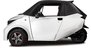 Futuristic Compact Electric Car PNG image