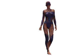 Futuristic Cyborg Woman Concept