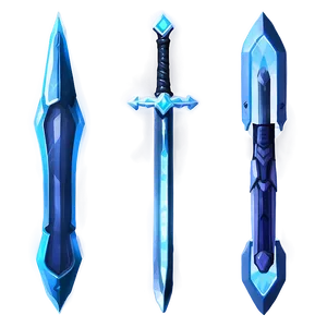 Futuristic Diamond Sword PNG Fym