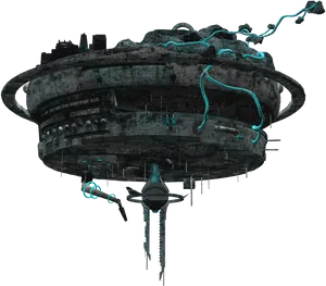 Futuristic Dystopian Spaceship