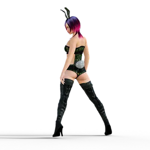 Futuristic Fashion Model Pose