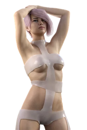 Futuristic_ Fashion_ Model_ Pose