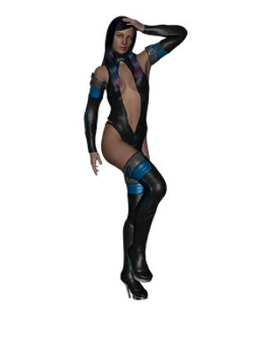 Futuristic Female Character Pose