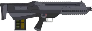 Futuristic Grenade Launcher Illustration