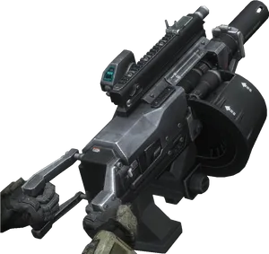 Futuristic Grenade Launcher Weapon