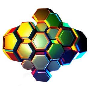 Futuristic Hexagon Pattern Png Ins2 PNG image