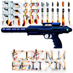 "futuristic Laser Gun PNG: Sci-fi Weaponry" Mhl