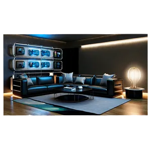 Futuristic Living Room Concept Png 05242024 PNG image