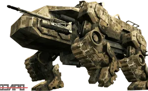 Futuristic Military Mech Walker