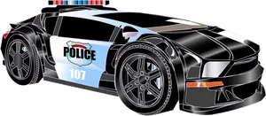 Futuristic Police Car Illustration H D PNG