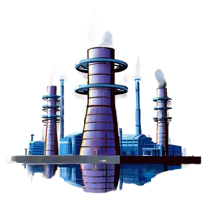 Futuristic Power Plant Png 06132024 PNG image