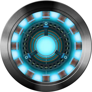 Futuristic Reactor Core Design PNG image