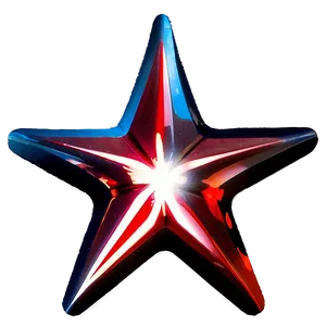 Futuristic Red Star PNG 57