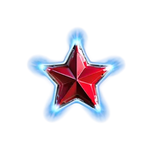 Futuristic Red Star PNG Cnu25