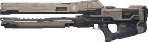 Futuristic Rifle Design PNG image