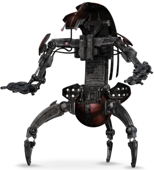 Futuristic Robot Spider Droid PNG image