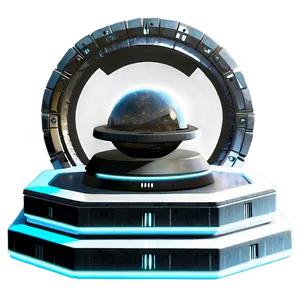 Futuristic Sci-fi Altar PNG 06242024 PNG