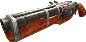 Futuristic Shotgun Design PNG