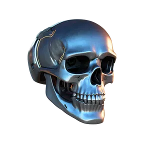 Futuristic Skull Face Visual Png 06272024 PNG image