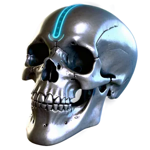 Futuristic Skull Render Png B PNG image