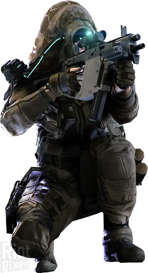 Futuristic_ Soldier_ Ghost_ Recon PNG image