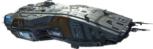 Futuristic Space Cruiser Design