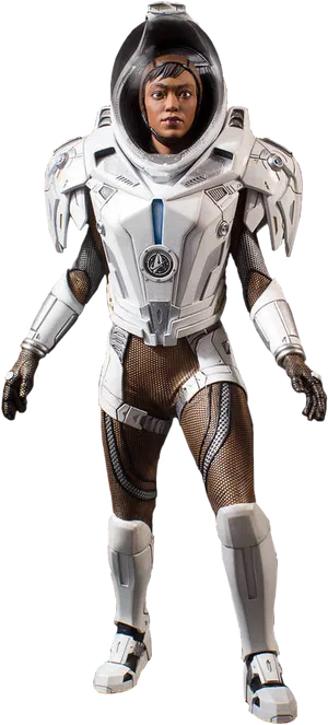 Futuristic Space Suit Cosplay PNG image