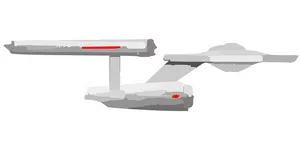 Futuristic Spacecraft Vector Illustration PNG image
