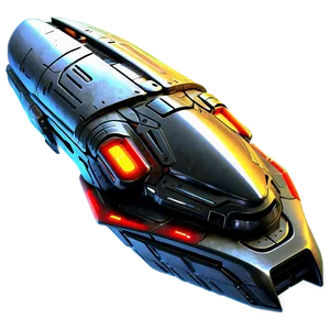 Futuristic Spaceship Concept PNG 92