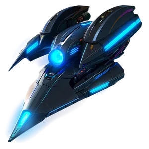 Futuristic Spaceship Concept PNG Xgq