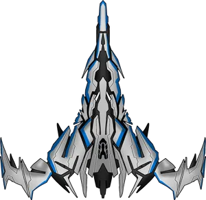 Futuristic Spaceship Design PNG image