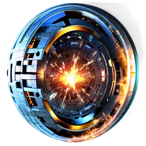Futuristic Tech Explosion Png Bjw PNG image