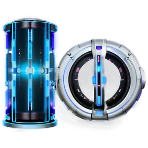 Futuristic Teleporter PNG Qmf93 PNG