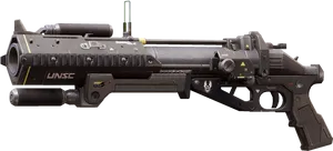 Futuristic U N S C Rifle Render