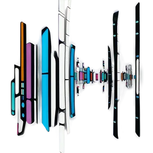 Futuristic Vertical Line Style PNG Dqg74