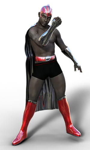 Futuristic Warrior Pose