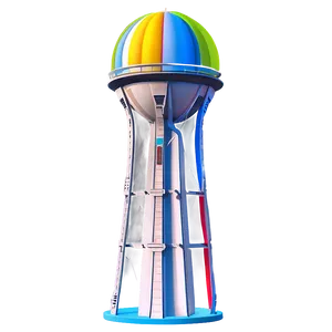 Futuristic Water Tower Concept Png 06132024 PNG image