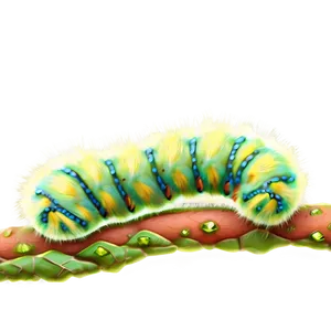 Fuzzy Caterpillar Texture PNG 24