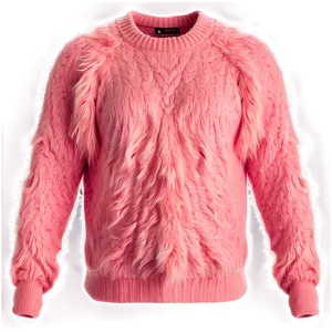 Fuzzy Pink Sweater Png 06292024 PNG image