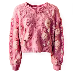 Fuzzy Pink Sweater Png 06292024 PNG image