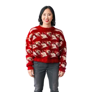 Fuzzy Red Sweater PNG Cse PNG