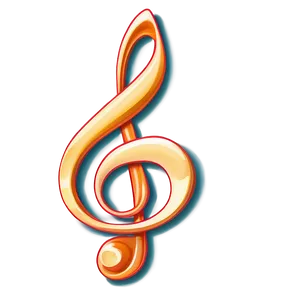 G Clef Note Design Png 06272024 PNG image